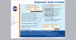 Desktop Screenshot of enlist.eil.co.in